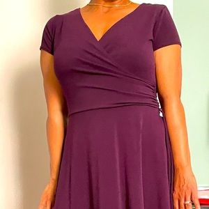 Eggplant flair dress